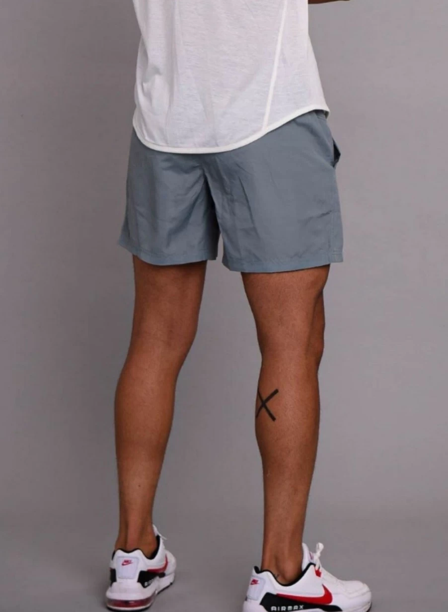 OOSC Men's Last Rep Gym Shorts - Storm Grey Workout Shorts for Men