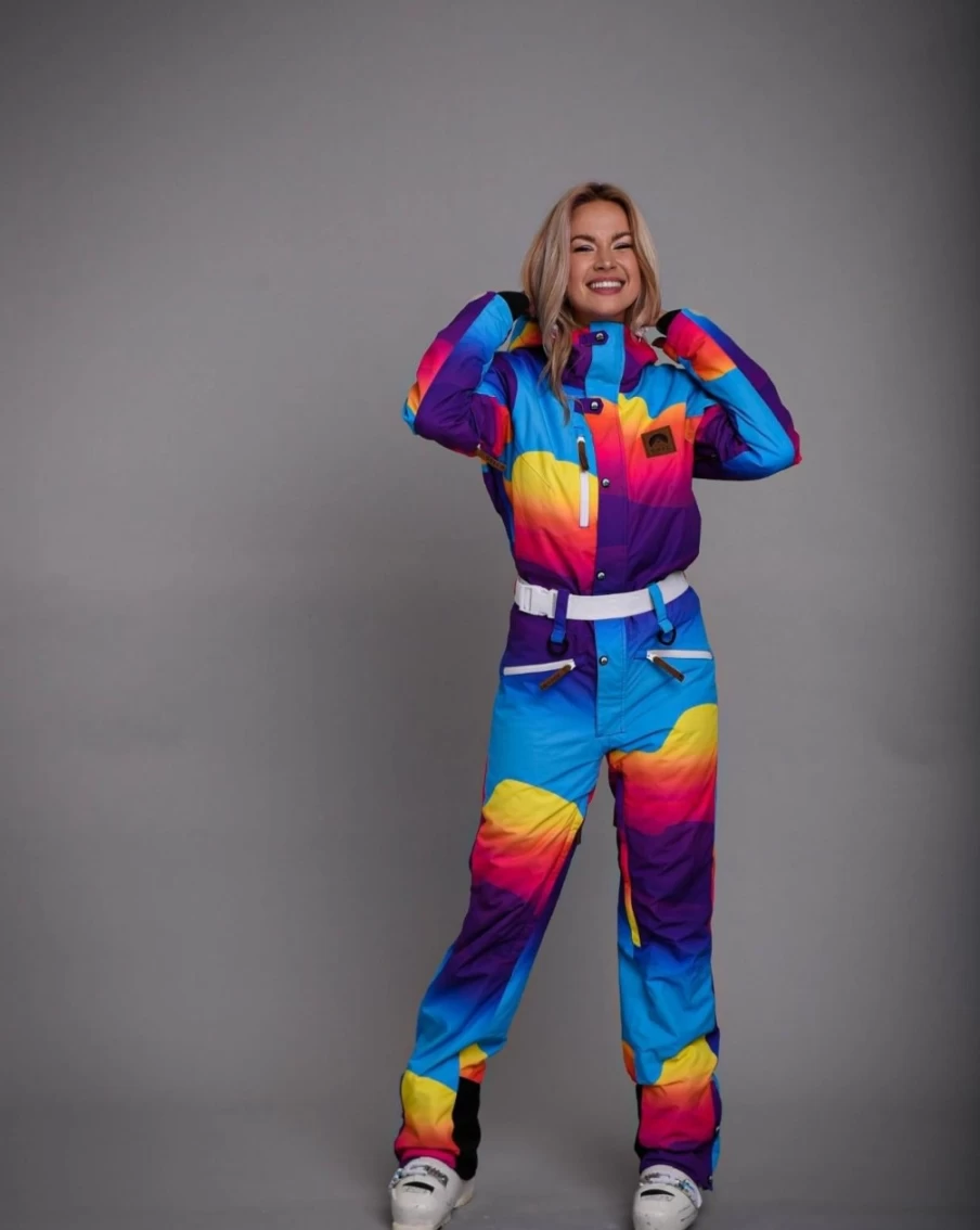 OOSC Unisex Mambo Sunset Ski Suit for Men & Women - Waterproof Winter Sports Jacket & Pants Set