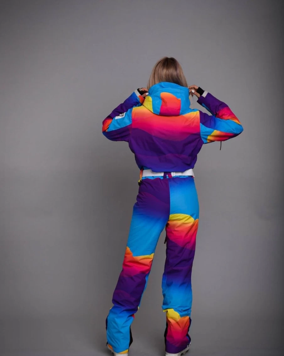 OOSC Unisex Mambo Sunset Ski Suit for Men & Women - Waterproof Winter Sports Jacket & Pants Set