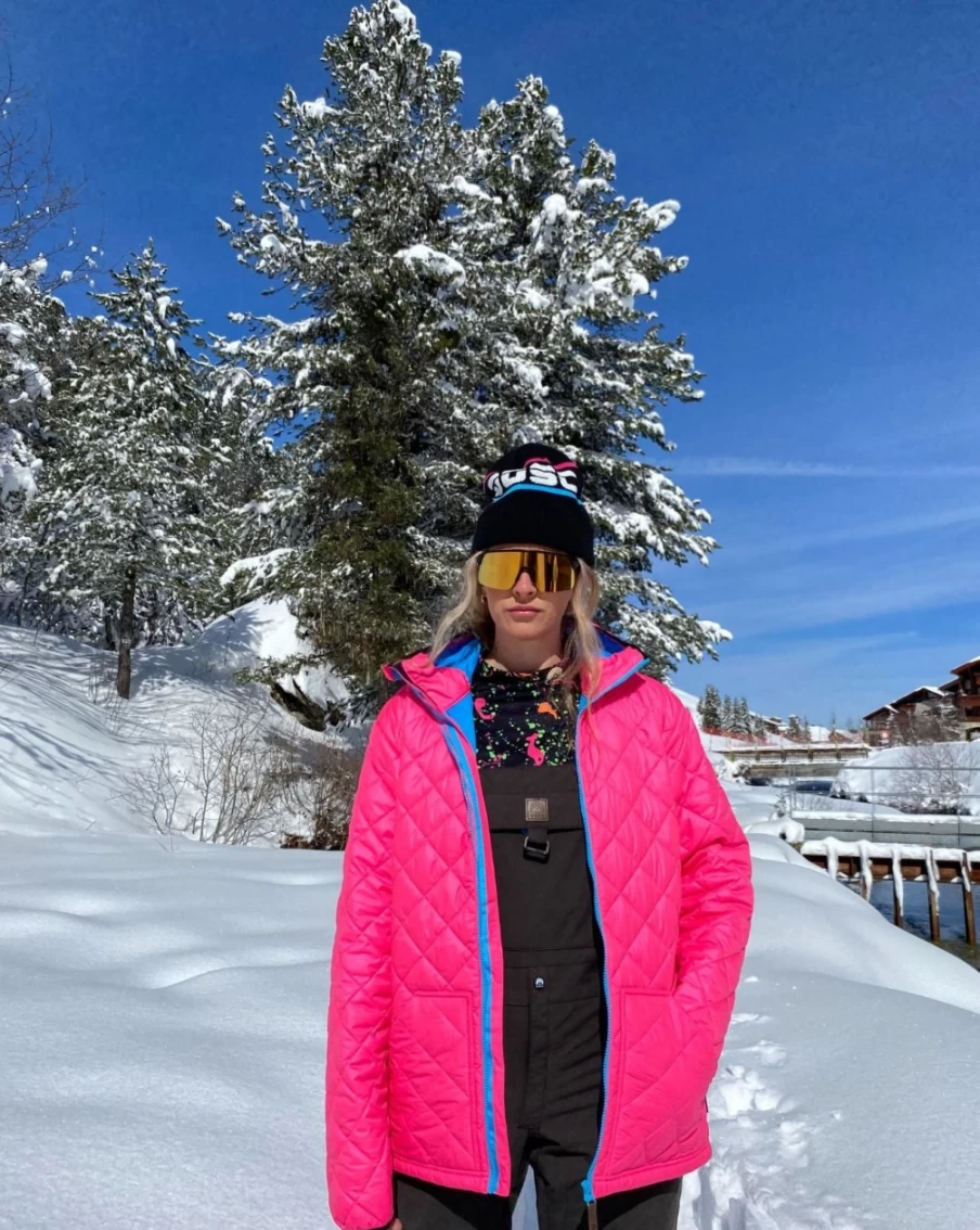 Men's Pink Glacier Thermolite® Insulated Jacket by OOSC - Lightweight Winter Coat for Cold Weather