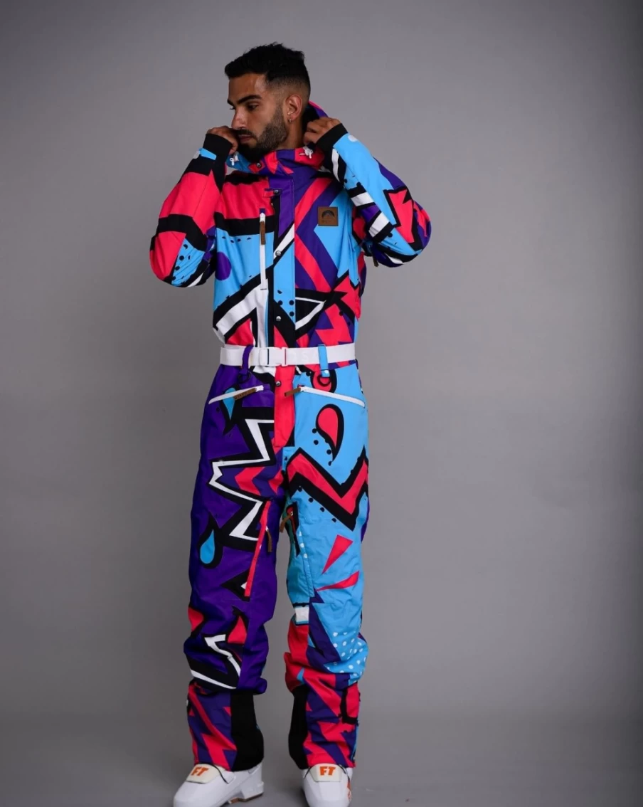 OOSC Unisex Fresh Prince Ski Suit - Waterproof Winter Snowsuit for Men & Women