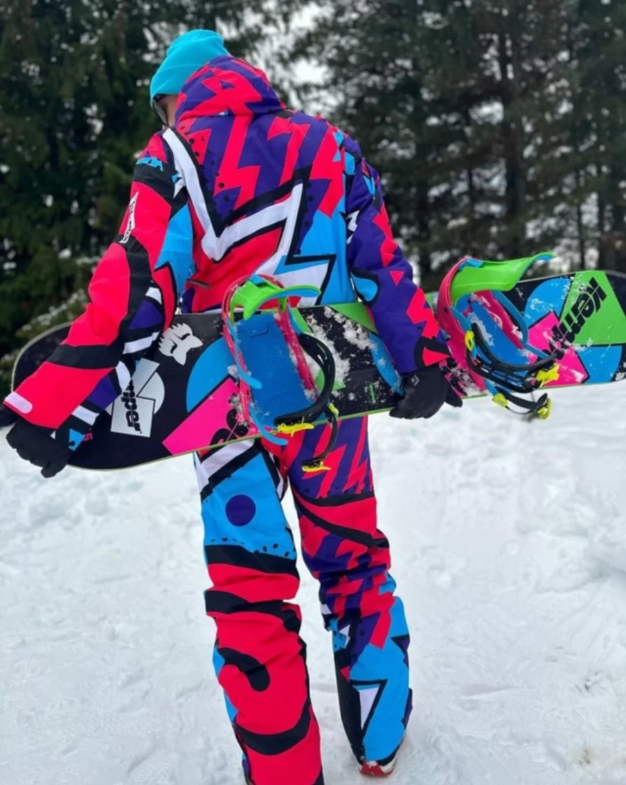 OOSC Unisex Fresh Prince Ski Suit - Waterproof Winter Snowsuit for Men & Women