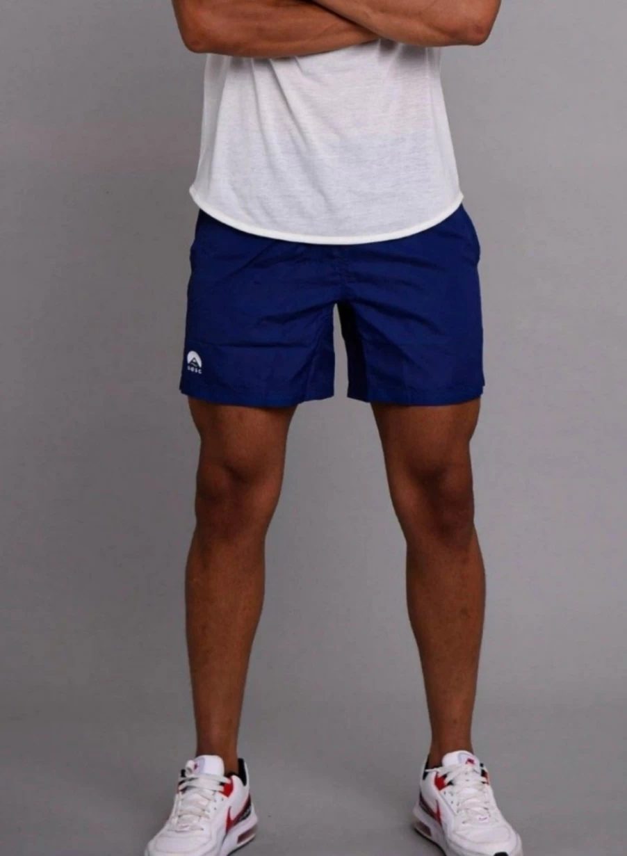OOSC Men's Gym Shorts - Last Rep Workout Shorts in Navy Blue for Men