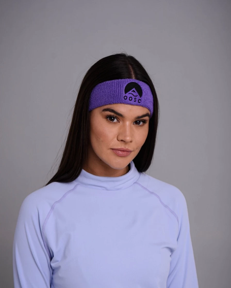 OOSC Unisex Fluorescent Purple Headband – Soft Stretchable Comfort for Sports & Fashion