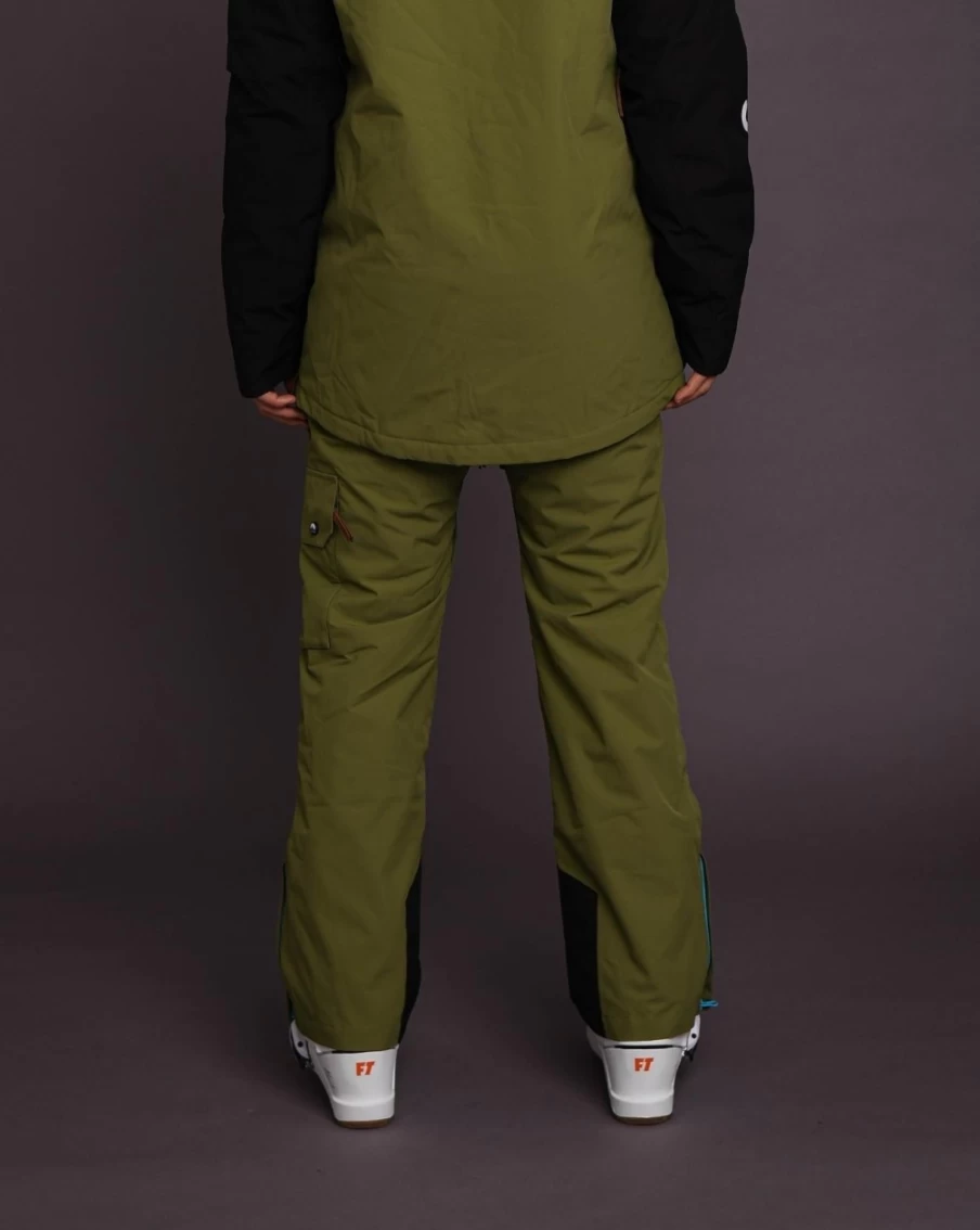 OOSC Men's Waterproof Ski & Snowboard Pants - Khaki, Winter Sports Gear for Men