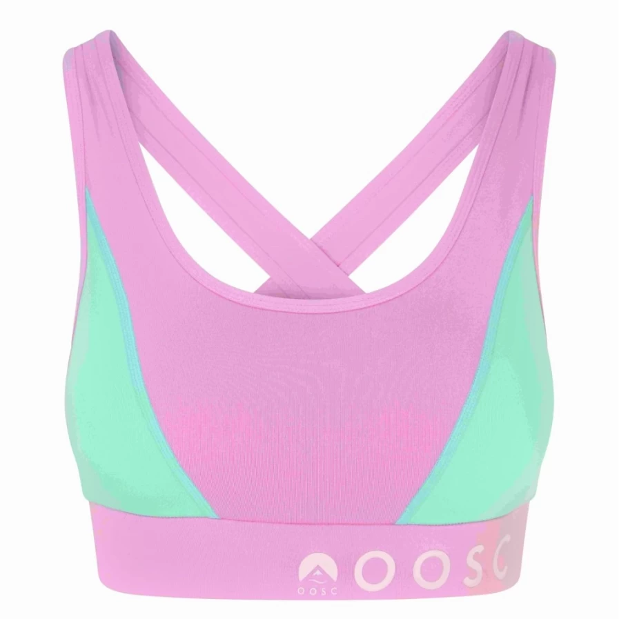 OOSC Women's Pastel Pink Workout Vest - Lightweight Gym Tank Top for Women