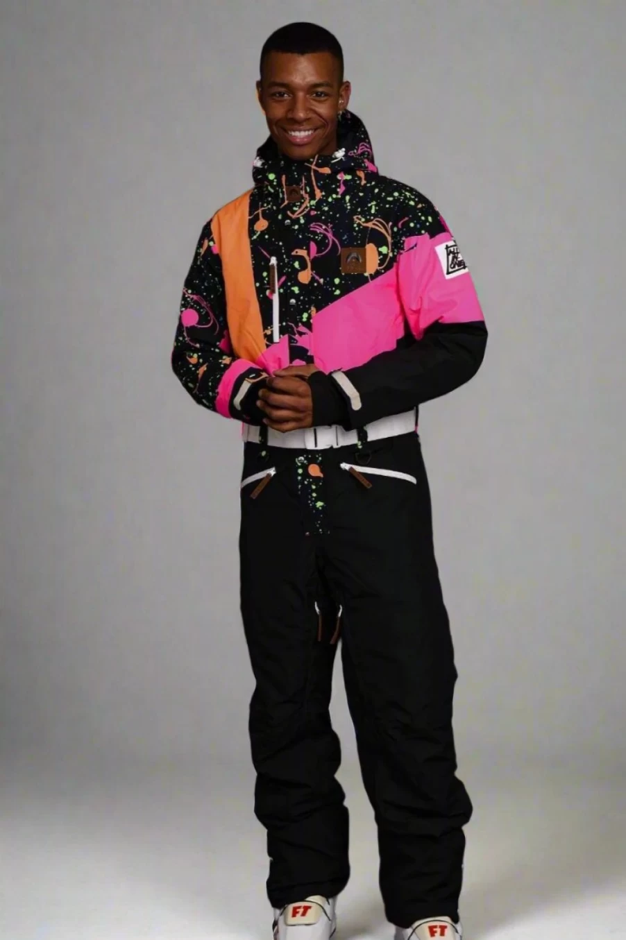 OOSC Unisex Retro Ski Suit - 90s Inspired Snow Outfit for Men & Women