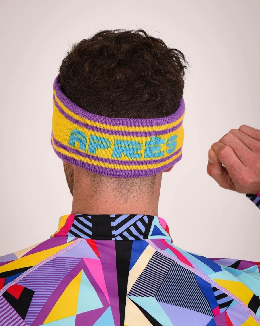 OOSC Unisex Apres Ski Headband - Purple, Blue, Yellow Winter Beanie for Men & Women