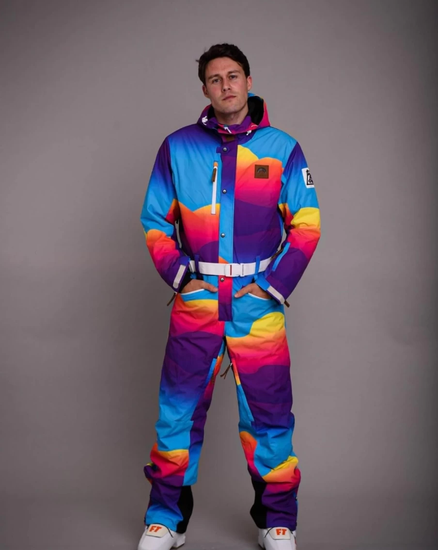 OOSC Men's Mambo Sunset Ski Suit - Waterproof Winter Snowsuit for Men & Unisex