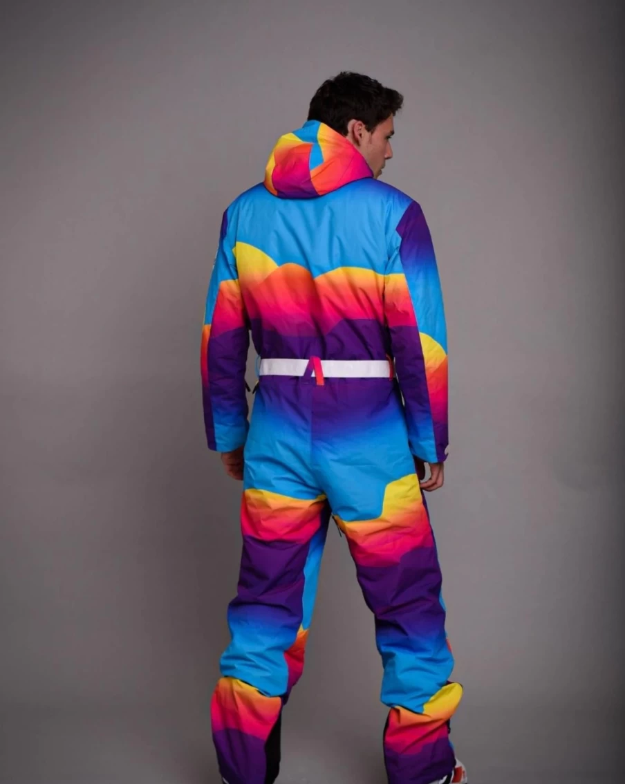 OOSC Men's Mambo Sunset Ski Suit - Waterproof Winter Snowsuit for Men & Unisex